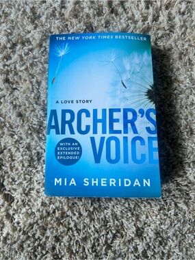Archer's Voice by Mia Sheridan - Blue Paperback Novel